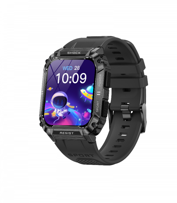 rugged smart watch large dial for men android compatible