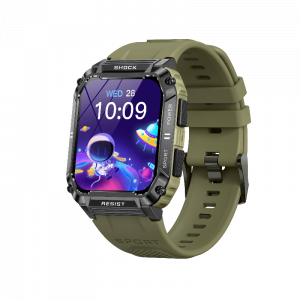 rugged smart watch large dial for men android compatible