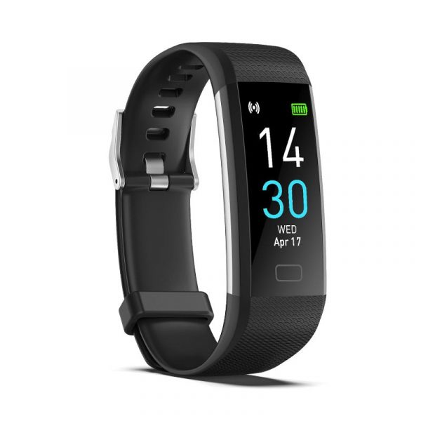 fitness tracker with blood pressure heart rate sleep health monitor