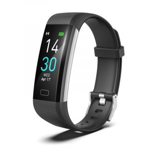 fitness tracker with blood pressure heart rate sleep health monitor