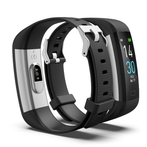fitness tracker with blood pressure heart rate sleep health monitor
