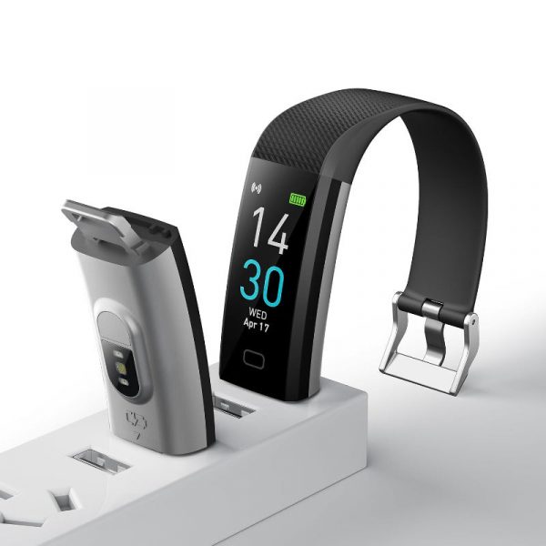 fitness tracker with blood pressure heart rate sleep health monitor