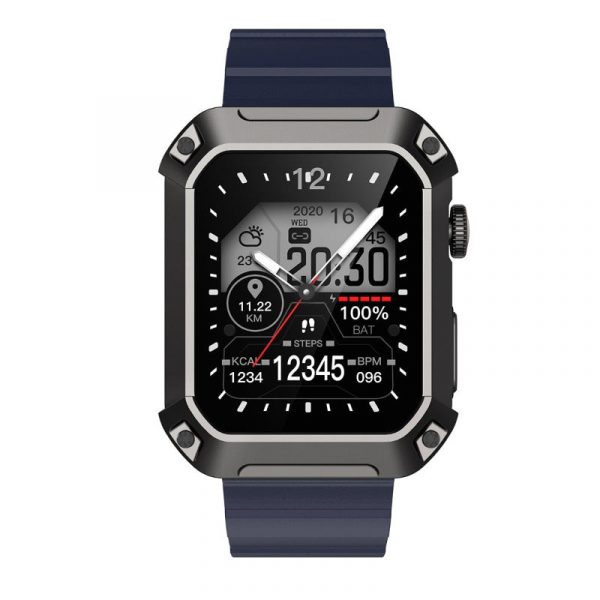 military smart watch for men outdoor tactical smartwatch, ip69k waterproof rugged bluetooth dail calls speaker