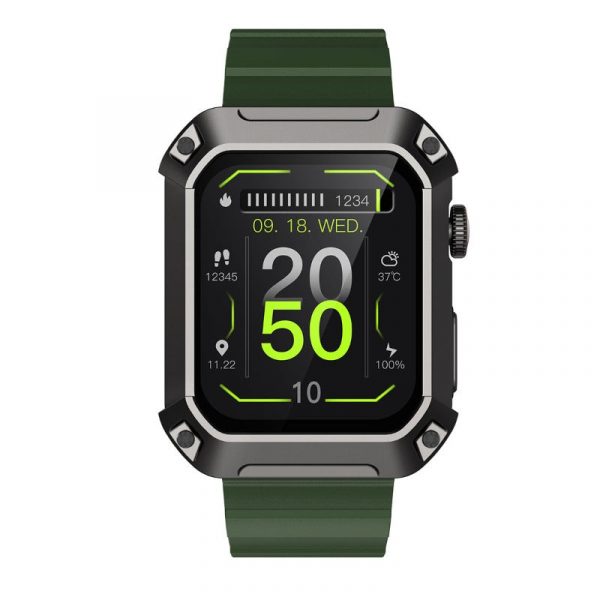 military smart watch for men outdoor tactical smartwatch, ip69k waterproof rugged bluetooth dail calls speaker
