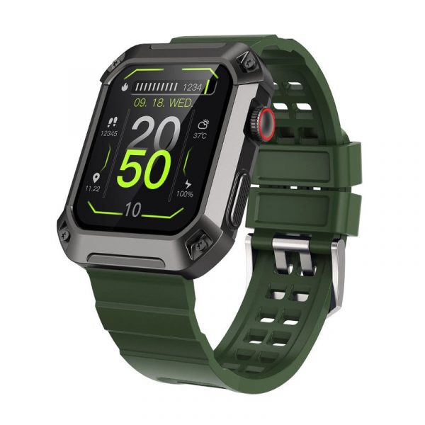 military smart watch for men outdoor tactical smartwatch, ip69k waterproof rugged bluetooth dail calls speaker